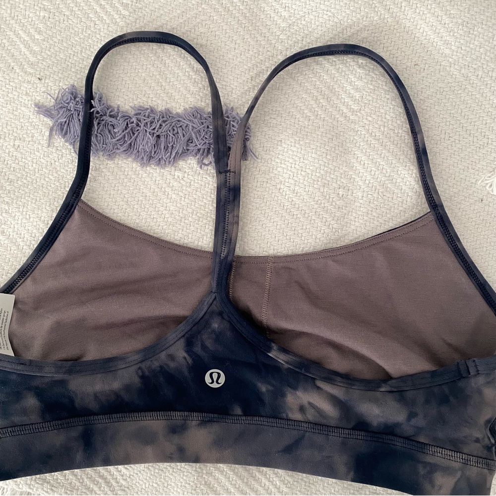 lululemon athletica Women's Tie-Dye Sports Bra - blue and blue - Picture 2 of 5